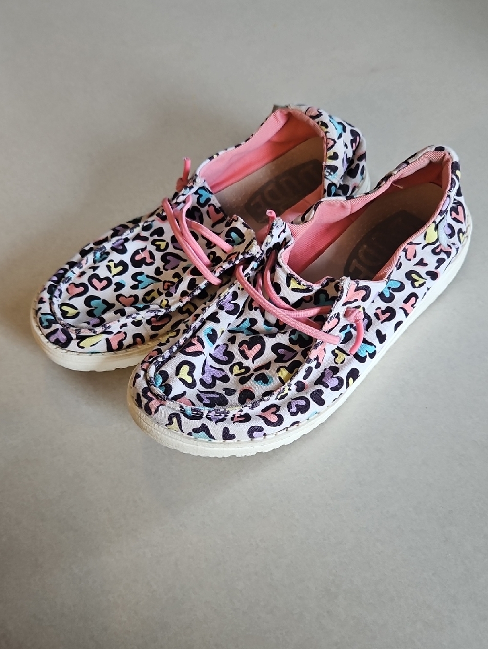 Hey Dude Wendy Youth Cat White Leopars